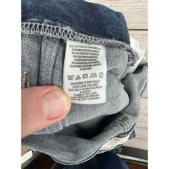 Free People Overalls Womens 28R Blue Denim Skinny Stretch Adjustable Bib Jeans - Picture 8 of 11